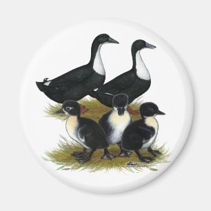 Schwedische Entenfamilie Magnet