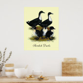 Schwedische Entenfamilie Poster (Küche)