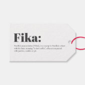 Schwedische FIKA-Definition Geschenkanhänger (Vorderseite (Horizontal))