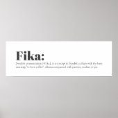 Schwedische FIKA-Definition Poster (Vorne)