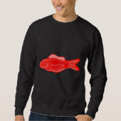 Schwedische Fischhandzeichnung Sweatshirt (Vorderseite)