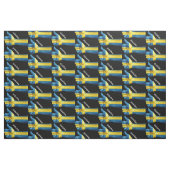 Schwedische Flagge auf der Hand Stoff (Fat Quarter (45,7 x 55,9 cm))