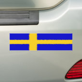 Schwedische Flagge Autoaufkleber (Auf Auto)