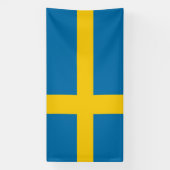 Schwedische Flagge Banner (Vertikal)