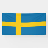Schwedische Flagge Banner (Horizontal)