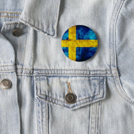 Schwedische Flagge Button (Beispiel)