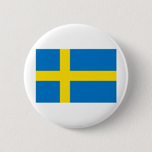Schwedische Flagge Button (Vorderseite)