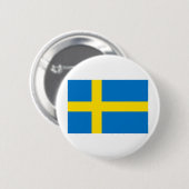 Schwedische Flagge Button (Vorne & Hinten)
