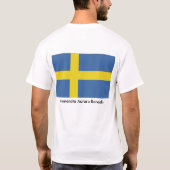 Schwedische Flagge, Camerata Aurora Borealis T-Shirt (Rückseite)