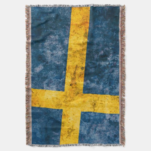 Schwedische Flagge Decke (Vorderseite Vertikal)