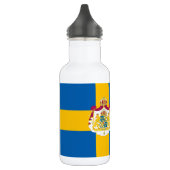 Schwedische Flagge Edelstahlflasche (Links)