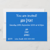 Schwedische Flagge Einladung (Rückseite)