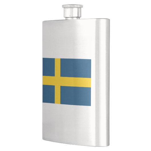 Schwedische Flagge Flachmann (Links)