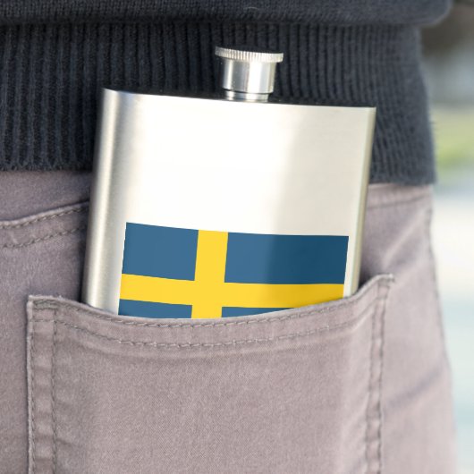 Schwedische Flagge Flachmann (Beispiel)