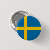 Schwedische Flagge, Flagge Schwedens Button (Vorne & Hinten)