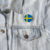 Schwedische Flagge, Flagge Schwedens Button (Beispiel)