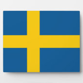 Schwedische Flagge Fotoplatte (Vorderseite)
