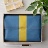 Schwedische Flagge für Packpapier Seidenpapier (Geschenk)