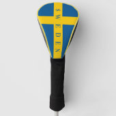 Schwedische Flagge für Zollspecht Golf Headcover (Vorderseite)
