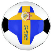 Schwedische Flagge Fußball (Gedreht)
