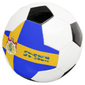 Schwedische Flagge Fußball (Dreiviertel)