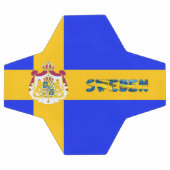 Schwedische Flagge Fußball (Flach)