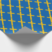 Schwedische Flagge Geschenkpapier (Ecke)