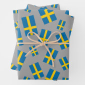 Schwedische Flagge Geschenkpapier Set (Beispiel)