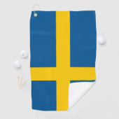 Schwedische Flagge / Golf Schweden / Sport Stockho Golfhandtuch (Insitu)