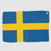 Schwedische Flagge / Golf Schweden / Sport Stockho Golfhandtuch (Horizontal)