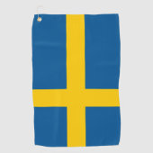 Schwedische Flagge / Golf Schweden / Sport Stockho Golfhandtuch (Vorderseite)