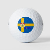Schwedische Flagge Golfball (Vorderseite)