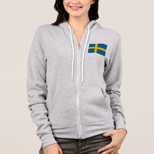 Schwedische Flagge Hoodie (Vorderseite)