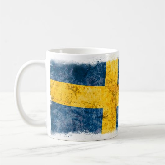 Schwedische Flagge Kaffeetasse (Links)
