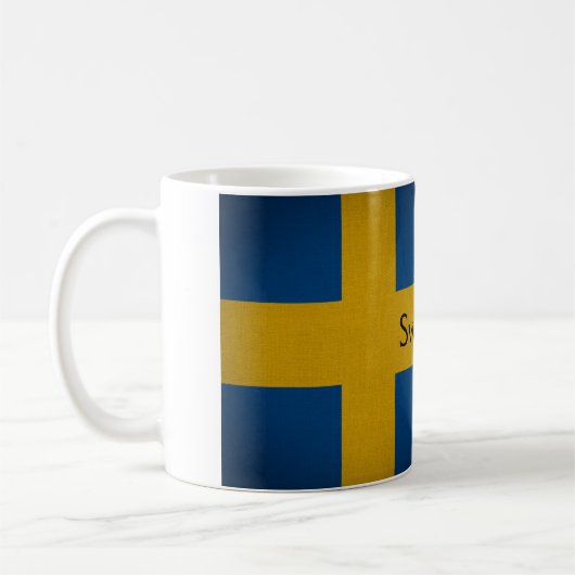 Schwedische Flagge Kaffeetasse (Links)