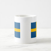 Schwedische Flagge Kaffeetasse (Mittel)
