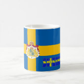 Schwedische Flagge Kaffeetasse (Mittel)