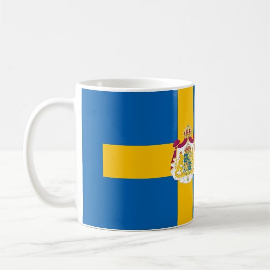 Schwedische Flagge Kaffeetasse (Links)