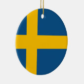 Schwedische Flagge Keramikornament (Rechts)