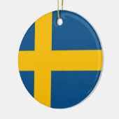 Schwedische Flagge Keramikornament (Links)