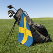 Schwedische Flagge kundenspezifischen Golf Golfhandtuch (Gras)