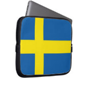 Schwedische Flagge Laptopschutzhülle (Vorne Rechts)