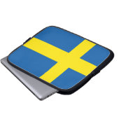 Schwedische Flagge Laptopschutzhülle (Vorne Knopf)