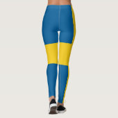 Schwedische FLAGGE Leggings (Rückseite)