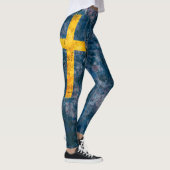 Schwedische Flagge Leggings (Rechts)
