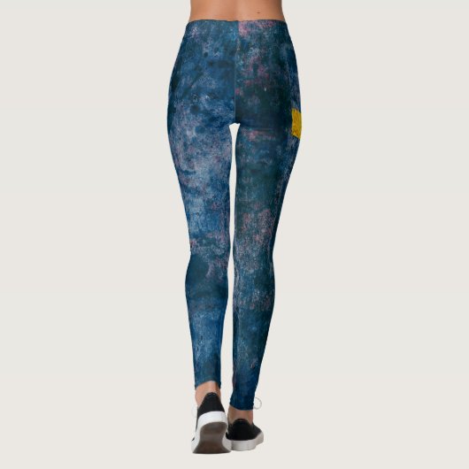 Schwedische Flagge Leggings (Rückseite)