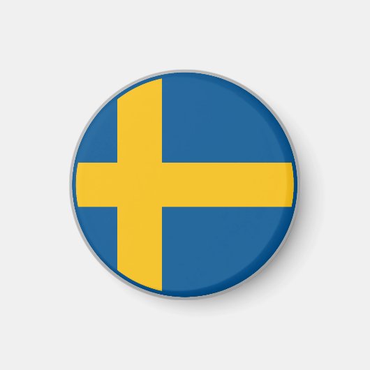 Schwedische Flagge Magnet (Vorne)