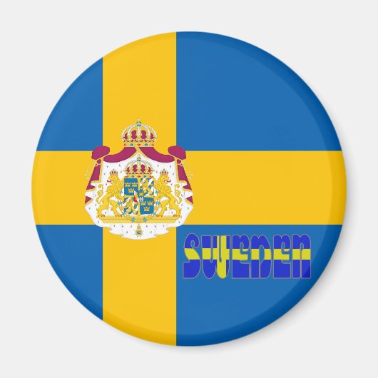 Schwedische Flagge Magnet (Vorne)