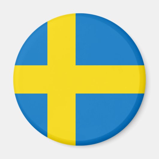 Schwedische Flagge Magnet (Vorne)