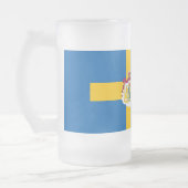 Schwedische Flagge Mattglas Bierglas (Links)